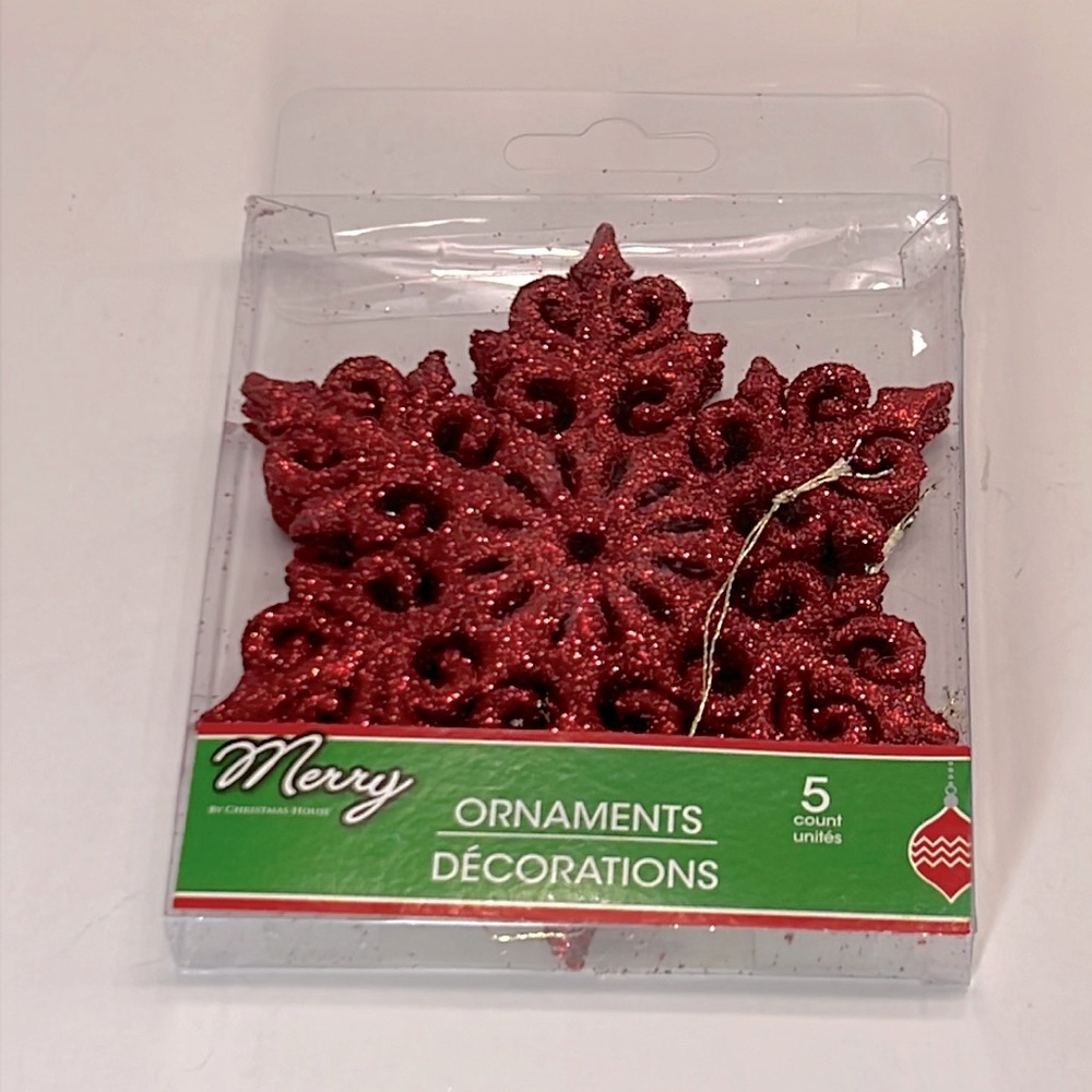 Red snowflakes